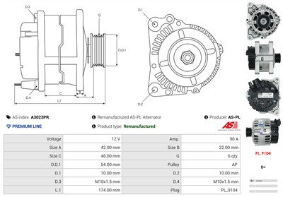 AS-PL A3023PR EAN: 5902129118695.