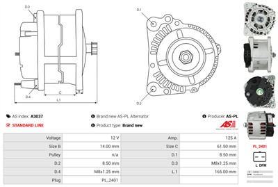AS-PL A3037 EAN: 5901259403862.
