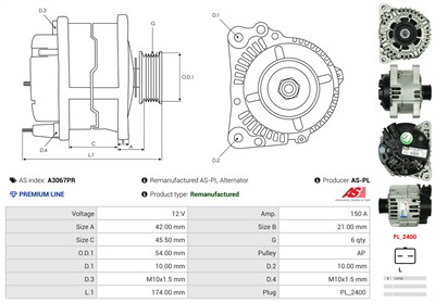 AS-PL A3067PR EAN: 5902129086505.