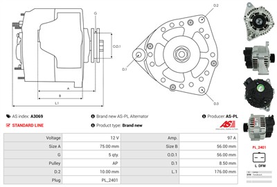 AS-PL A3069 EAN: 5901259404272.