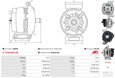 AS-PL A3078 EAN: 5901259404364.