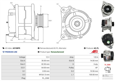 AS-PL A3108PR EAN: 5902129023357.