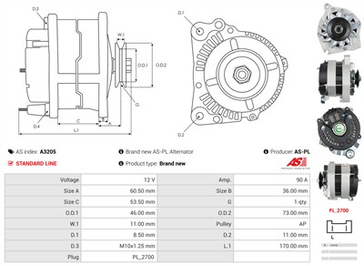 AS-PL A3205 EAN: 5901259485905.