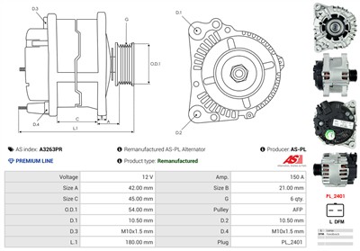 AS-PL A3263PR EAN: 5902129062257.