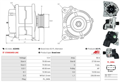 AS-PL A3349S EAN: 5902129045144.