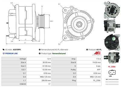 AS-PL A3370PR EAN: 5902129054931.