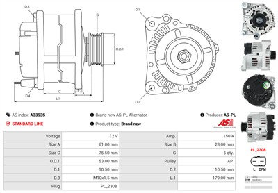 AS-PL A3393S EAN: 5902129143260.