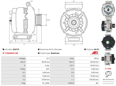 AS-PL A3471S EAN: 5902129122500.