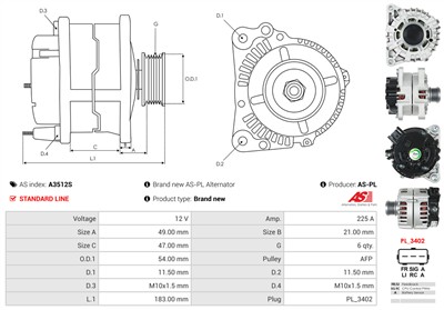 AS-PL A3512S EAN: 5902129132097.