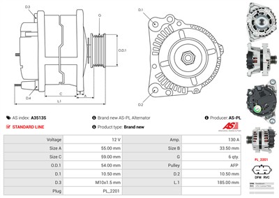 AS-PL A3513S EAN: 5902129132455.