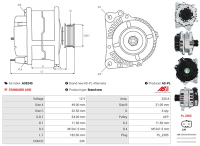 AS-PL A3524S EAN: 5902129178101.