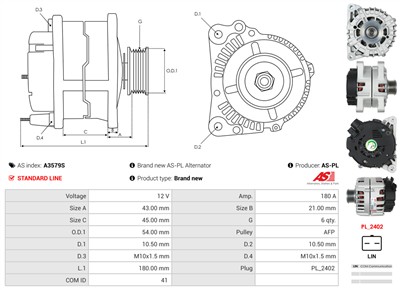 AS-PL A3579S EAN: 5902129144809.