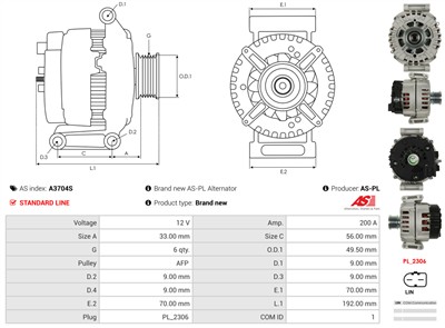 AS-PL A3704S EAN: 5902129229797.