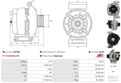 AS-PL A3743S EAN: 5902129224020.