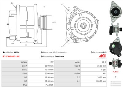AS-PL A4004 EAN: 5901259404852.
