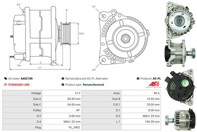 AS-PL A4021SR EAN: 5902129092193.