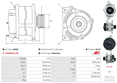 AS-PL A4025 EAN: 5901259405132.