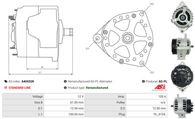 AS-PL A4042SR EAN: 5902129088714.