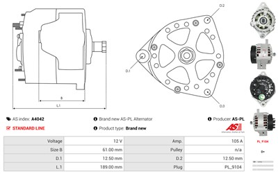 AS-PL A4042 EAN: 5901259405309.