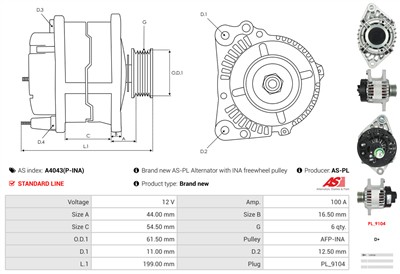 AS-PL A4043(P-INA) EAN: 5901259444919.