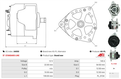 AS-PL A4050 EAN: 5901259405422.