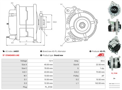 AS-PL A4051 EAN: 5901259405439.
