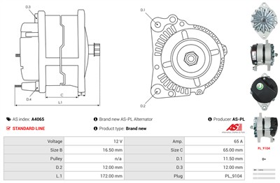 AS-PL A4065 EAN: 5901259405590.