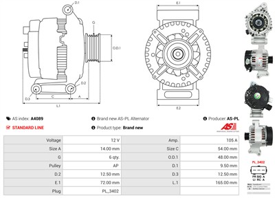 AS-PL A4089 EAN: 5901259464597.