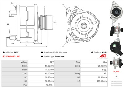 AS-PL A4091 EAN: 5901259454116.