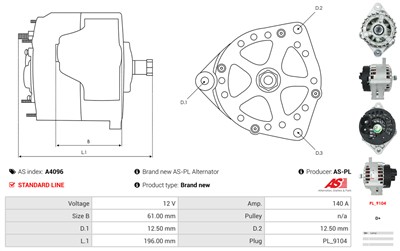 AS-PL A4096 EAN: 5901259468861.