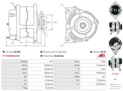 AS-PL A4122S EAN: 5902129076575.