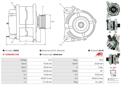 AS-PL A5024 EAN: 5901259406085.