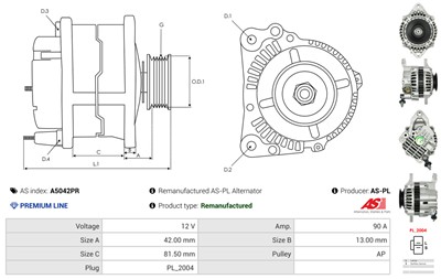 AS-PL A5042PR EAN: 5902129092902.