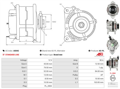 AS-PL A5042 EAN: 5901259457858.