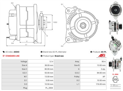 AS-PL A5043 EAN: 5901259457865.