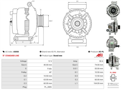 AS-PL A5050 EAN: 5901259462630.