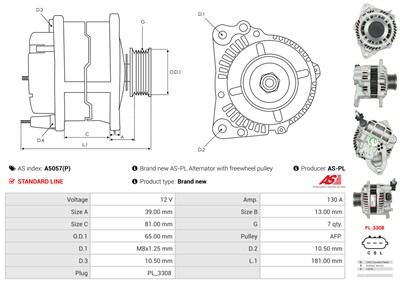AS-PL A5057(P) EAN: 5901259489743.
