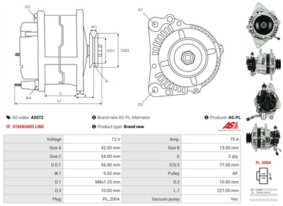 AS-PL A5072 EAN: 5901259478600.