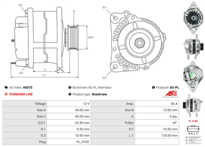 AS-PL A5075 EAN: 5901259486469.