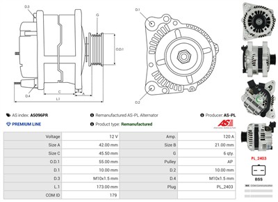 AS-PL A5096PR EAN: 5902129208327.