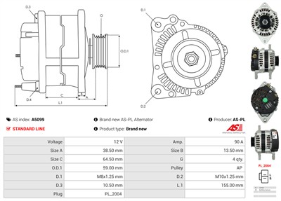 AS-PL A5099 EAN: 5901259491937.