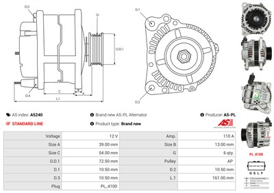 AS-PL A5240 EAN: 5902129010012.