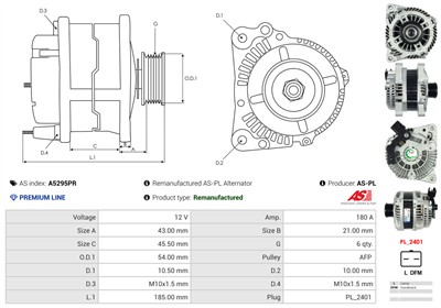 AS-PL A5295PR EAN: 5902129082910.