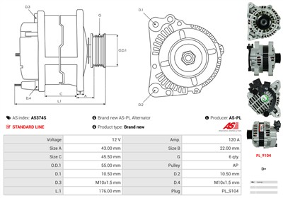 AS-PL A5374S EAN: 5902129052333.
