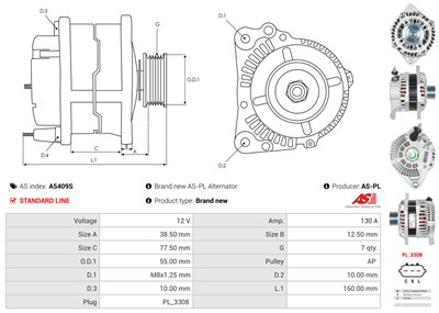 AS-PL A5409S EAN: 5902129136767.