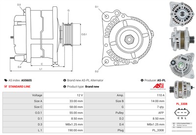 AS-PL A5560S EAN: 5902129225584.