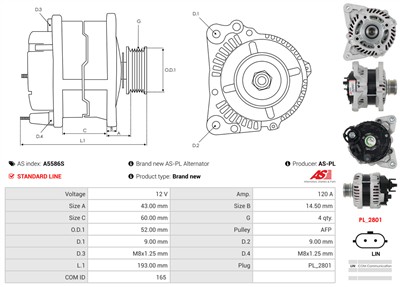 AS-PL A5586S EAN: 5902129241263.