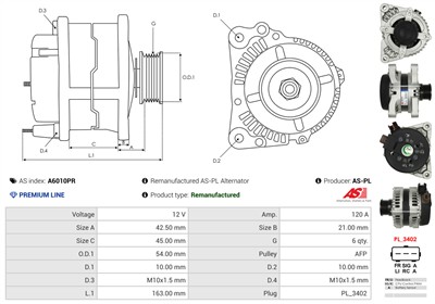 AS-PL A6010PR EAN: 5902129122302.