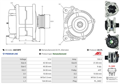 AS-PL A6018PR EAN: 5902129088905.