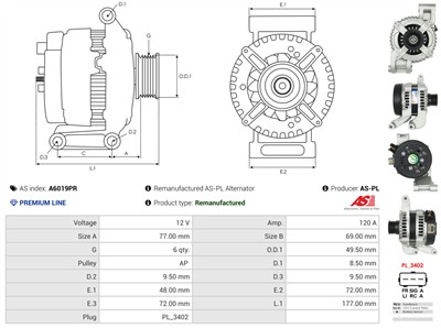 AS-PL A6019PR EAN: 5902129145479.